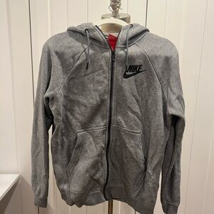 Nike Women’s grey Zip Hoodie Size M